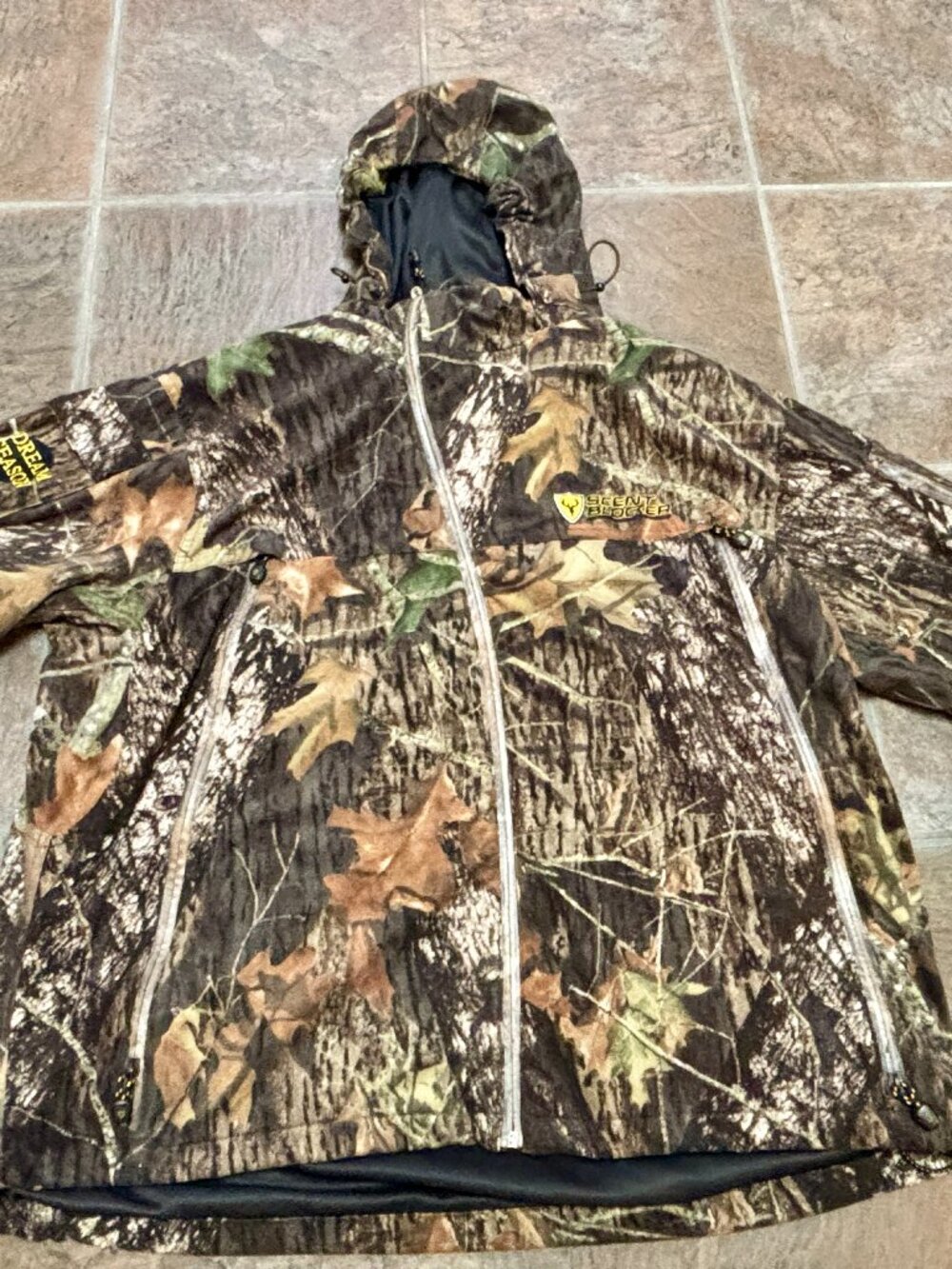~~ScentBlocker Dream Season Mossy Oak Camo Hunting Jacket Mens XXL Full Zip*****